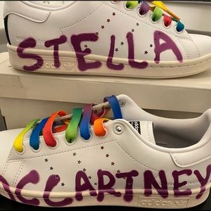 New STELLA MCCARTNEY + Ed Curtis + adidas Stan Smith vegan leather sneakers